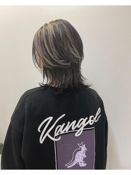 アイディール 心斎橋店(:ideal) 20代30代☆大胆なスライスブリーチで作る個性派デザインカラー☆