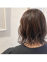 アロマ ヘアー ルーム 新宿3号店(AROMA hair room) ショコラアッシュヘルシースタイル大人かわいい外ハネボブ/新宿