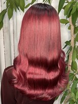 アン(Hair make un)&nbsp;【ド派手カラー】チェリーレッド♪