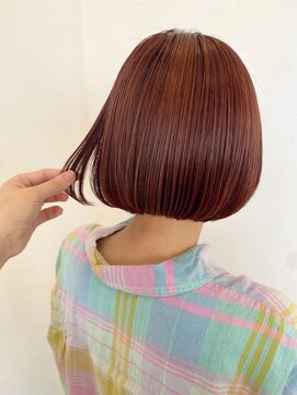 ヘアーサロン モノ(mono.) ボブ×チェリーピンク