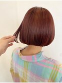 ボブ×チェリーピンク