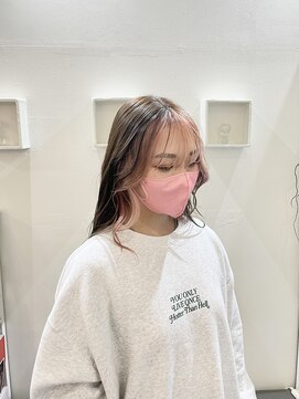 ラベスト バイ セロ 池袋メトロポリタン前(LOVEST by CERO) フェイスラインカラー /池袋/髪質改善/ブリーチ/ピンクカラー