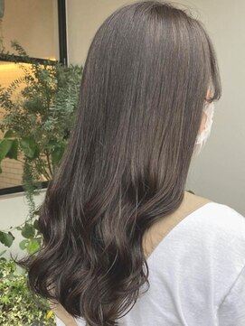 オーバルヘアー(OVAL hair) 艶髪ロング/透明感グレージュ