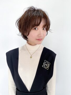 ヘアーアンドスパ フェリーチェ ミチ 野田屋町店(HAIR&SPA felice MICHI) 大人可愛いふんわりショートボブ