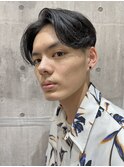 ばっちり決まるセンターパート