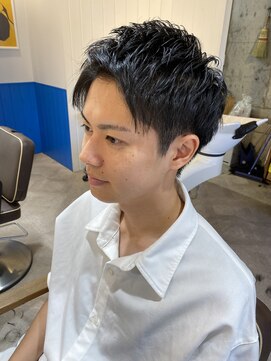 アメラボ 平針店(AmeLab) ショートカット/アップバンク/短髪/爽やか