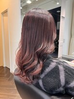 ニーフ 恵比寿(neaf)&nbsp;切りっぱなしボブ/エアリーロング/美髪/ピンクブラウン/恵比寿