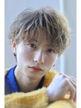 オーシャントーキョー サニー 原宿(OCEAN TOKYO Sunny) ハイトーンマッシュニュアンスパーマ無造作コンマバング