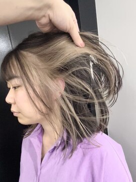 ピリオド 蒲田(Period.) 髪質改善/イヤリングカラー/ミルクティカラー/蒲田