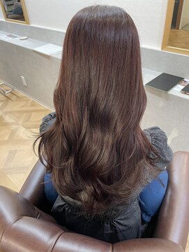 インビテーション(invitation) *セピアピンクカラー×レイヤーカット*