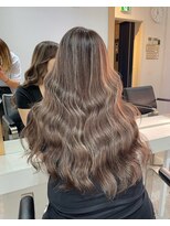 ブレンド 渋谷(BLend)&nbsp;マチルダボブ前髪ハイライトグレージュ