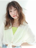 【Sourire江坂】ニュアンスカラーウェーブセミディ