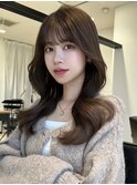 ☆韓国くびれヘア 盛れる顔まわりカット 透明感ベージュ☆