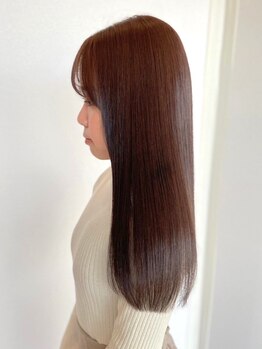 ヘアメイク ミチ 富田店(HAIRMAKE MICHI)の写真/リピーター続出◎『髪質改善トリートメントemocio（エモシオ）』で叶える芯から潤う指通り滑らかな艶髪に！