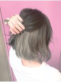 グレージュハイコントラストインナーカラー