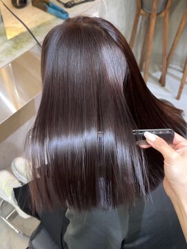 ロンド 表参道店(Lond) 艶髪 縮毛矯正 髪質改善 ピンクブラウン