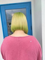 ヘアーメイク コラソン(hair make corazon)&nbsp;1黒髪ボブルフネビージュ小顔ワンレンダークアッシュ