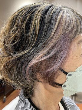 サラ 徳山店(SARA) 白髪を活かすインナーカラー