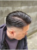ツーブロック×毛流れアイロンパーマ