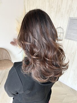 ルヴェール 北方店(LeVert) バレイヤージュカラー/髪質改善oggiottoトリートメント