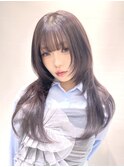 ミニウルフレイヤーカット顔周り前髪韓国ミディアムロング/立川