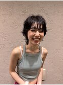 平安座 育海のショートウルフパーマ