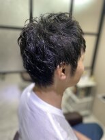 あお へあさろん 地面師風パーマ