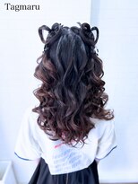 タグマル&nbsp;京都推し活ヘアセット☆ハートのツインハーフ