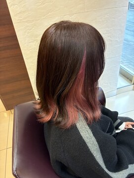 インナーカラーピンク