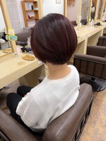 ユラギフロムユイマァル 水島店(YURAGI from YUIMARL)&nbsp;ショート30代40代50代マッシュボブ白髪染め白髪ぼかし