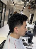 MEN’S HAIR/波巻きツイストスパイラル/リバースセンターパートF