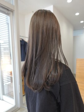 パークホワイト 代官山(PARK White) 小顔くびれミディアムレイヤーワンカールくすみベージュワンレン