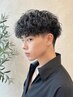 パーマのもちも◎ メンズカット+ツイスト,スパイラルパーマ