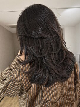 エトワ 中央店(etoi) 大分韓国かき上げレイヤーカット大人レイヤー顔まわりレイヤー