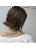 ＃切りっぱなしボブ＃インナーカラー
