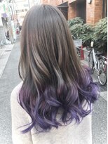 イノセンス 西宮北口店(innocence)&nbsp;【宮本スタイル】ミディアムスタイル×パープルグラデーション