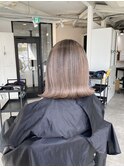 #黒髪#ボブルフ#ネビージュ#小顔#ワンレン