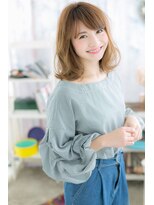 ミック ヘアアンドメイク アップ 駒込店(miq Hair&Make up) プリカールで抜け感ヘア…大人フェミニンくびれミディb1