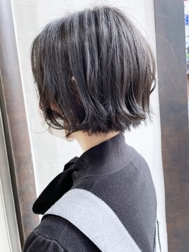 ニット 銀座(knit) 《knit銀座》大人黒髪20代30代40代ショートボブ丸み前下がり