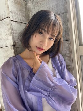 クイーン バイ ノイズ 西院(QUEEN by noism) 大人かわいいミディアムボブ