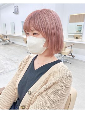 ニュート(Neut ) ピンクベージュ×ボブ