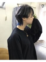 フィン(fin,)&nbsp;fin,/グレージュカラー/ボブウルフ/黒髪/ココアベージュ/パーマ