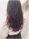 【Lana hair】ゆるふわロング#ボルドー