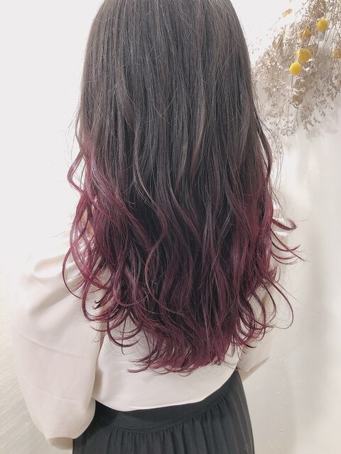 【Lana hair】ゆるふわロング＃ボルドー