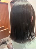 【graphy札幌 本間彩佳】艶カラー×ぱつっとボブ