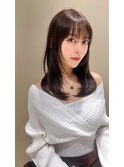 ワンカール顔まわりレイヤースタイル