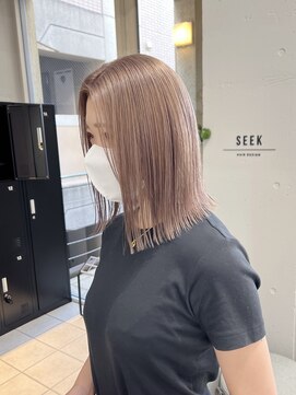 シーク 天神(SEEK) 【SEEK 緒方 芽久】ミルクティーベージュ