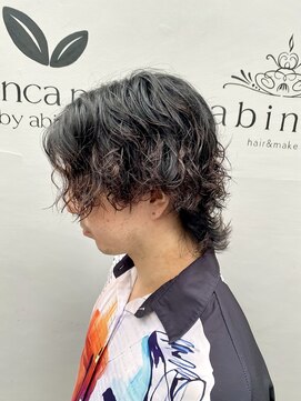 アビント バイ レシッド 武蔵小杉(abinto by rcid) メンズミディアム/スパイラルパーマ