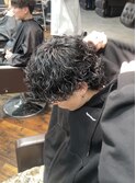波巻きパーマ