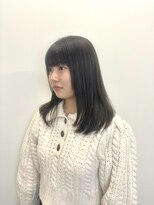 ゼンドットカラスマ(Zen.karasuma)&nbsp;ブルーグレージュ×セミロング20代30代40代